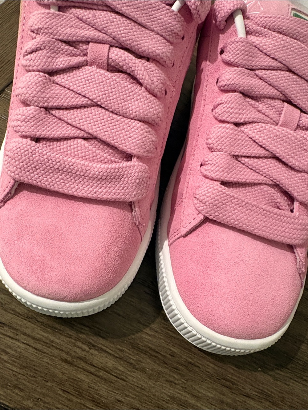 NIB[ PUMA] Suede XL Pink Sneakers Tennis Shoes Mauved Out/White Womens 8.5 / Y 7 - Picture 9 of 15